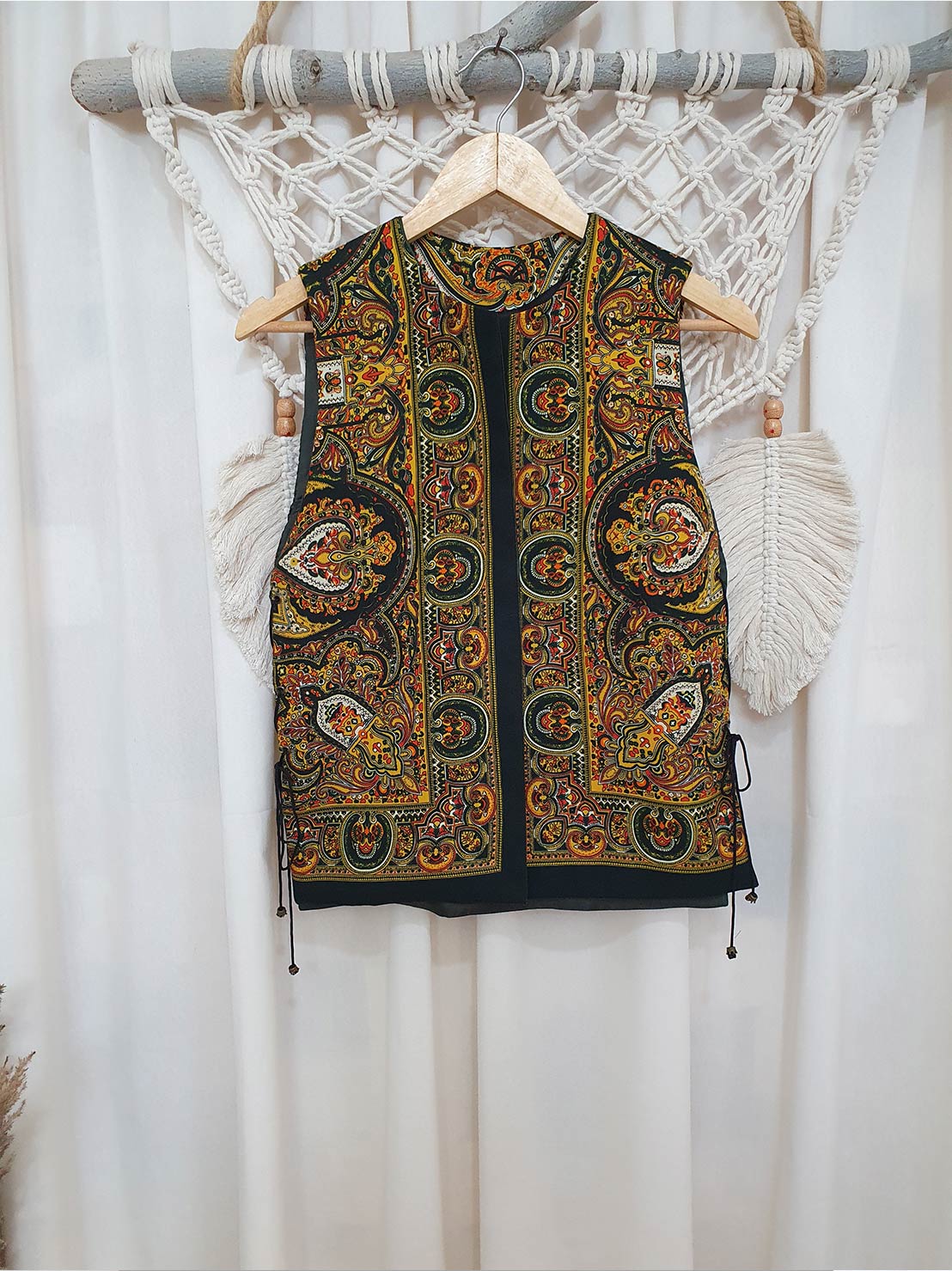 جلیقه دست دوز ترکمن _ کد: 805