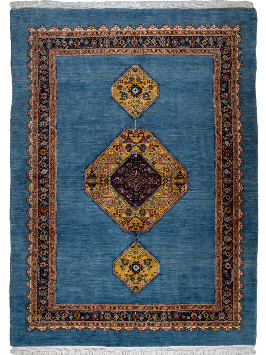 طرح ترنج کف ساده آبی 118