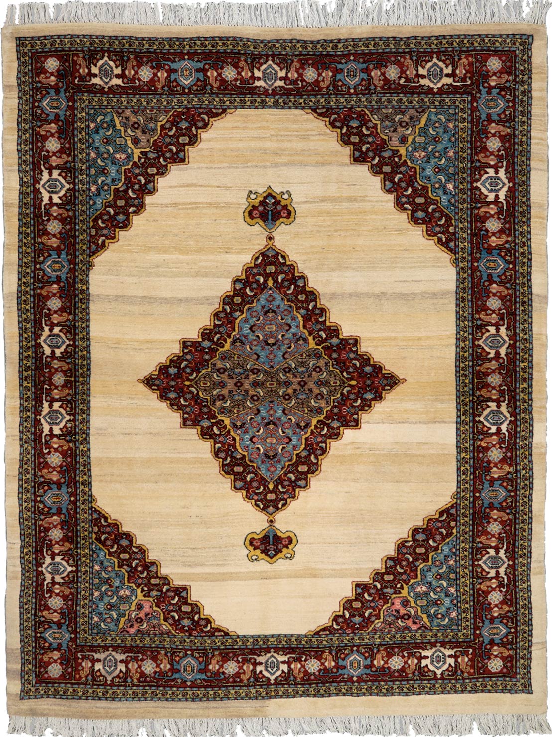 لچک ترنج کف ساده کرمی_ کد: 103