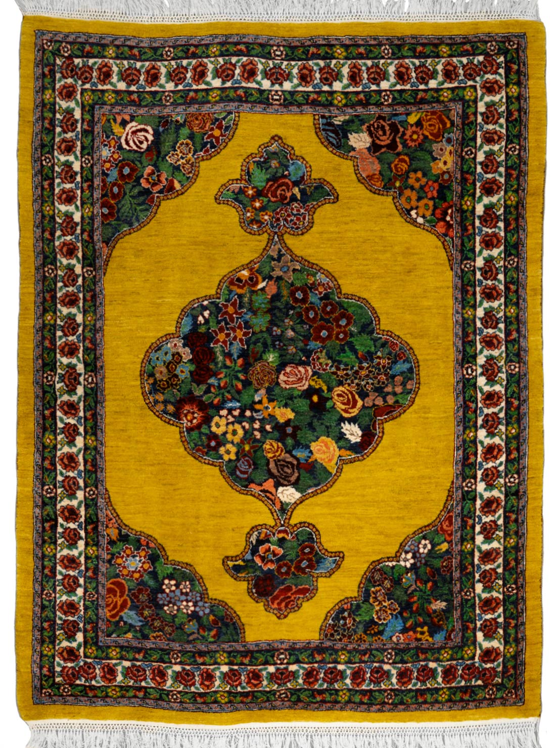 لچک ترنج زمینه زرد _ کد: 121