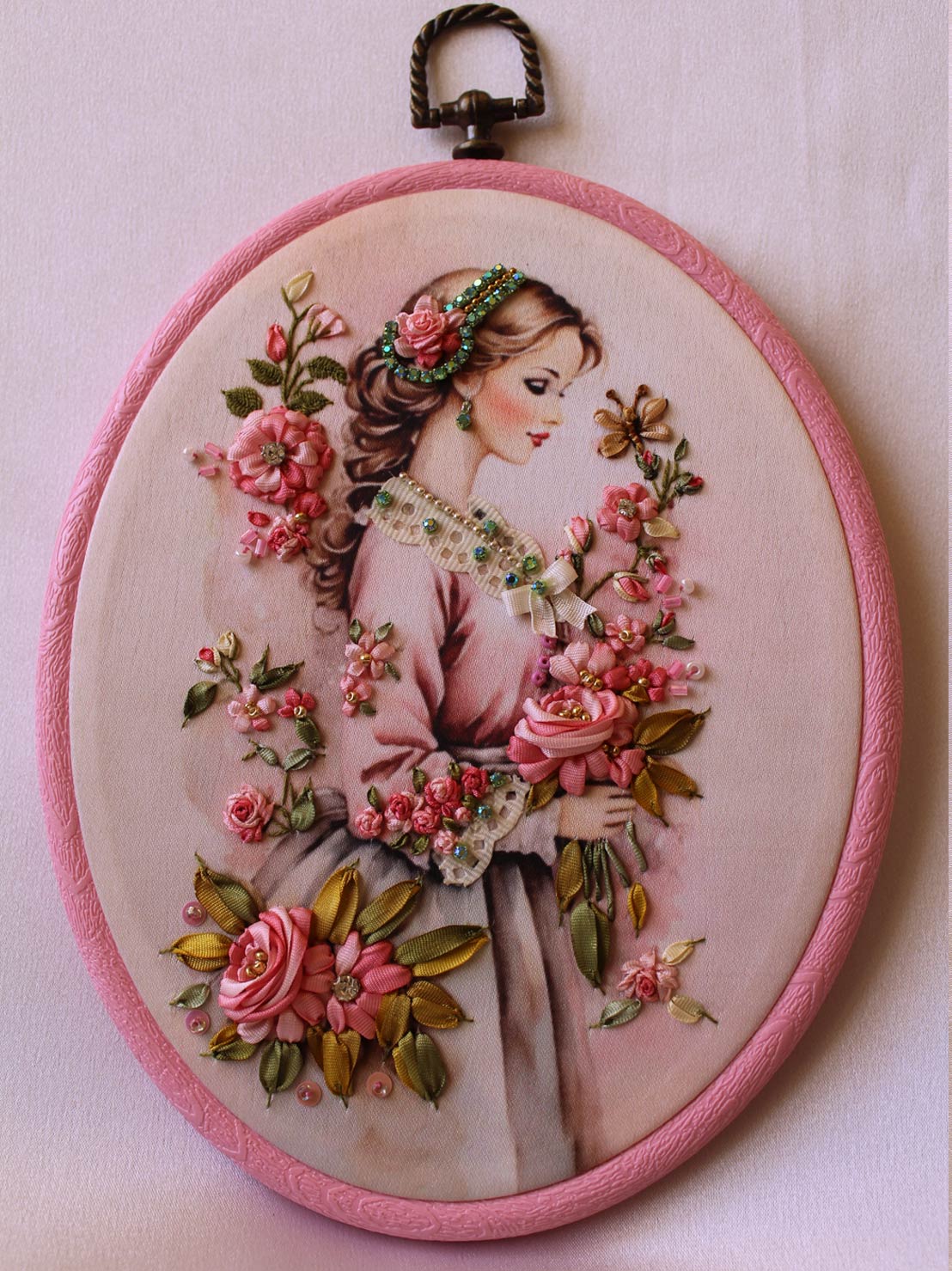 قاب ربان دوزی دیواری_ کد: 401